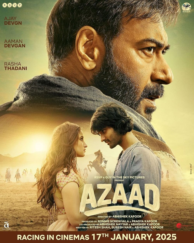 Azaad (2025) HDTS [Hindi ORG-DD2.0] Full Movie 480p [460MB] | 720p [1.2GB] | 1080p [2.3GB]