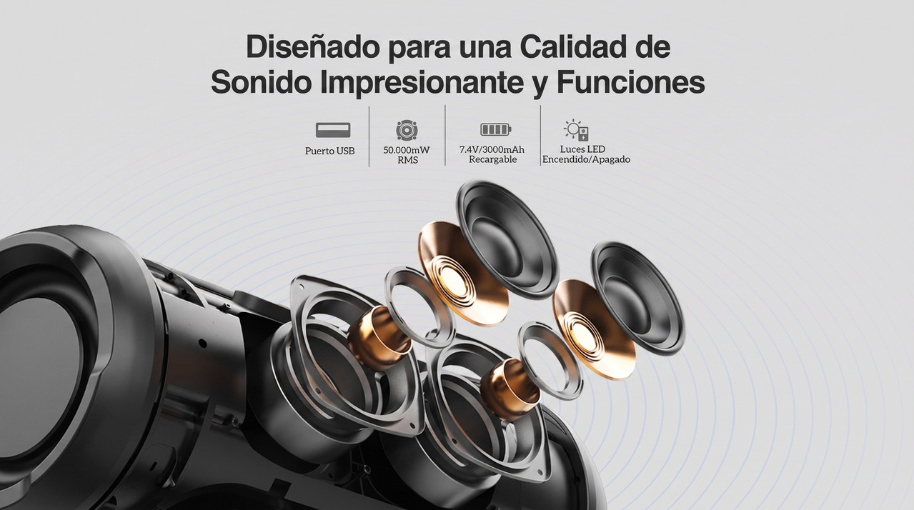 Detalles Bocina Argom Radyon X42