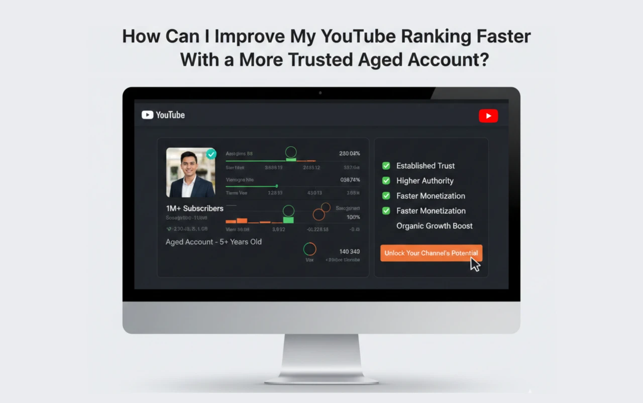 How Can I Improve My YouTube Ranking Faster With a More Trusted Aged Account?