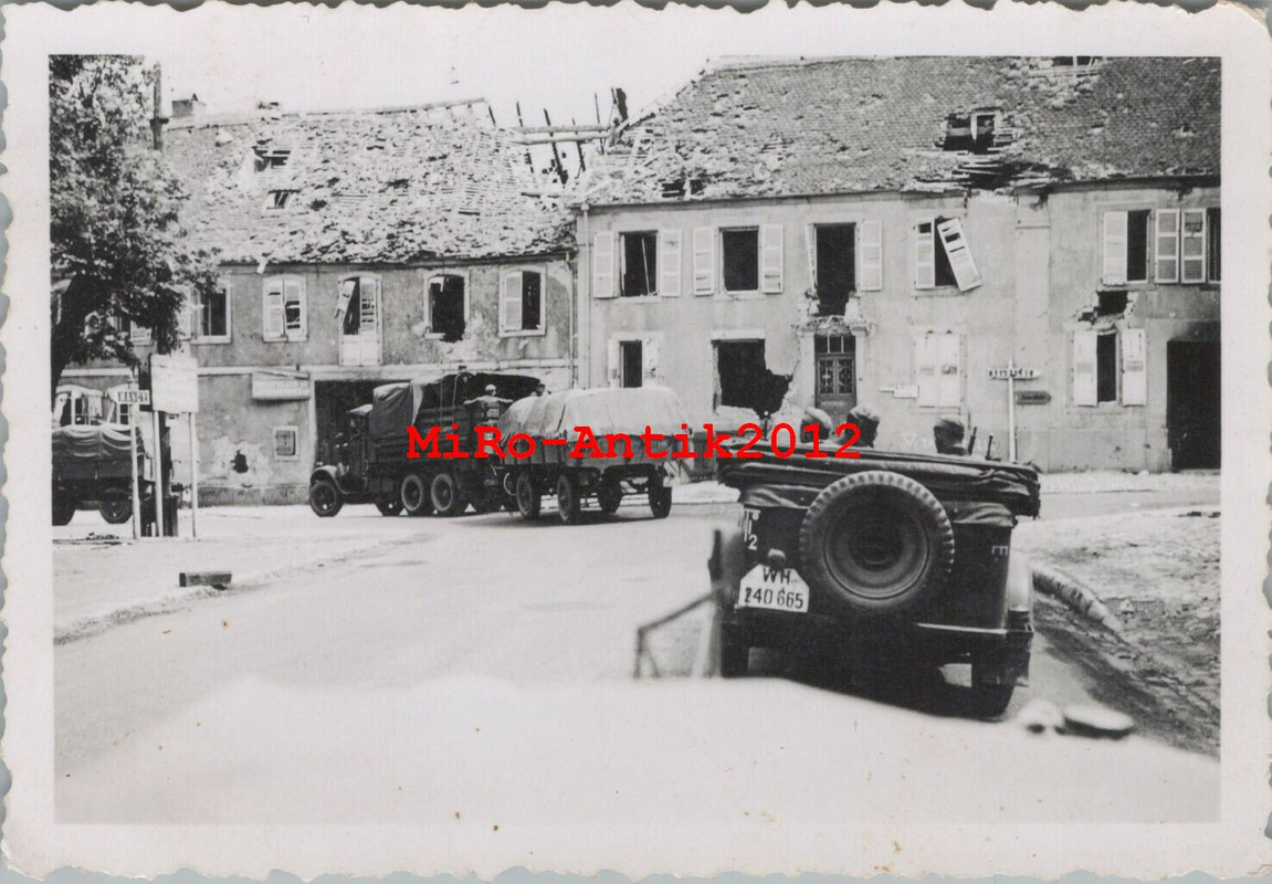 Foto, Wk2, LKw und Kübel in Nancy Frankreich