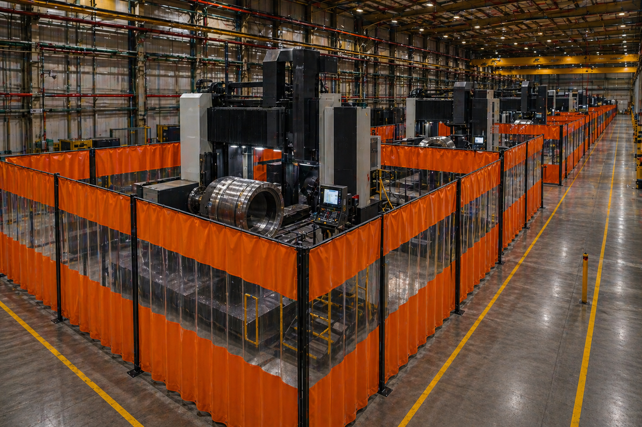 Solución a medida para barrera sanitaria flexible en ambiente industrial