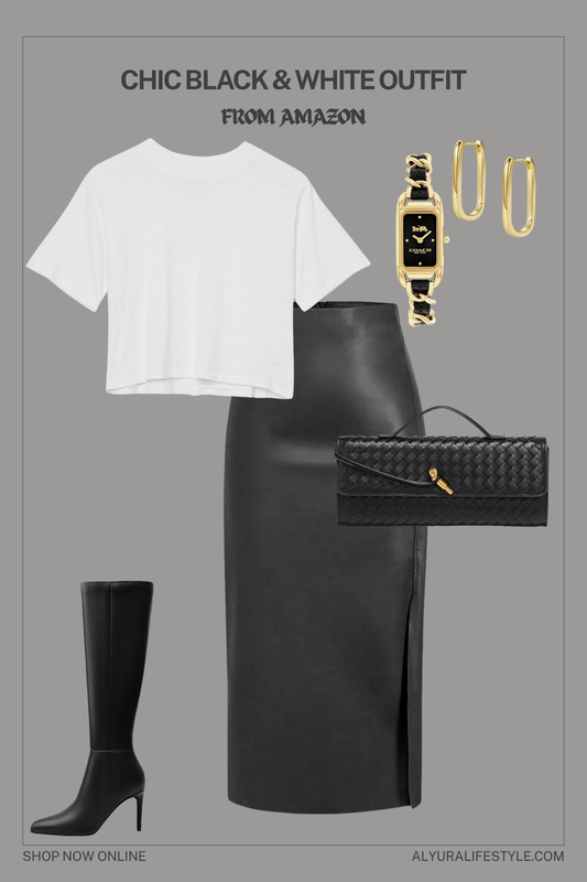 Chic Black & White Outfit