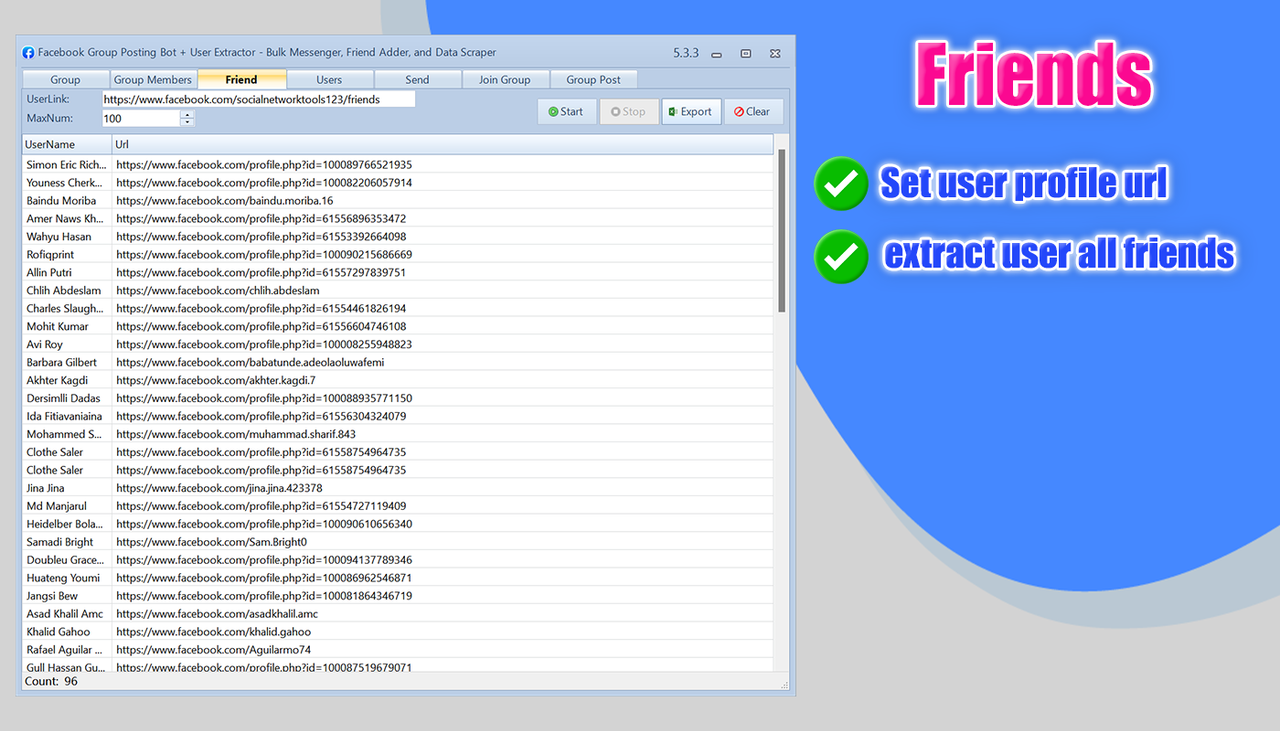   Anti-Block Facebook Group Scraper Tool   Facebook Lead Generation Software for Window   Automate Facebook Messages Without Getting Banned    Best Bulk Messenger for Facebook Marketing 