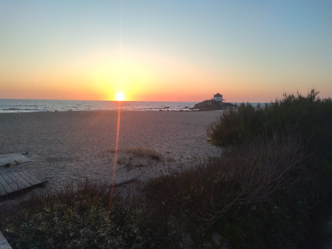 The other, slightly later sunset