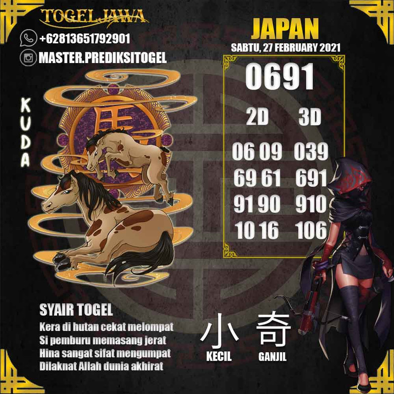 Prediksi Japan Tanggal 2021-02-27