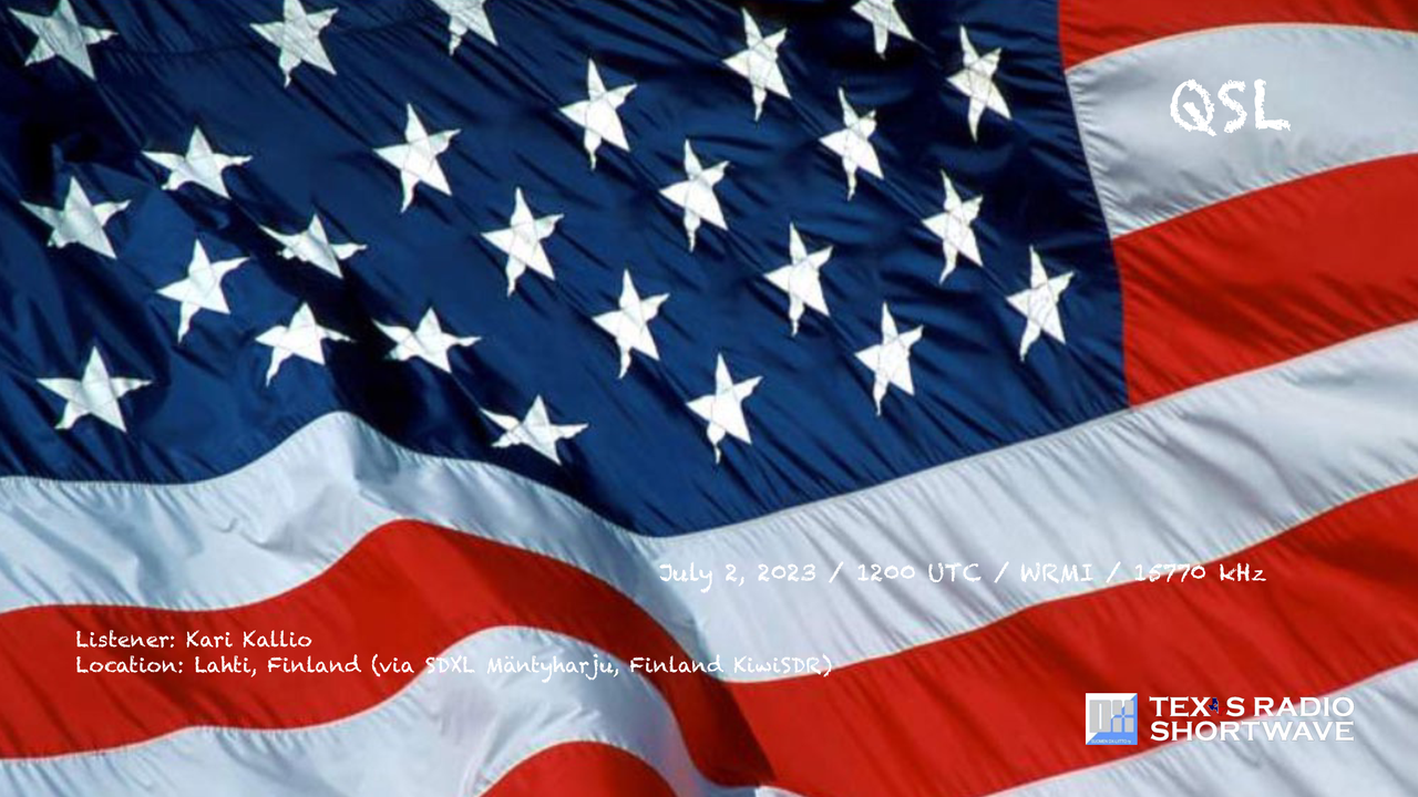 TRSW - 2023 July 4 (15770 kHz) QSL_WRMI - Kallio-2