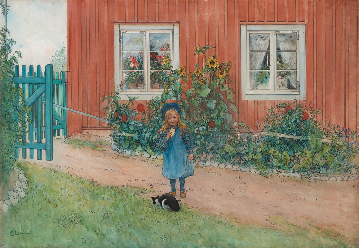 03-Carl_Larsson_-_Brita,_en_katt_och_en_smörgås_1898