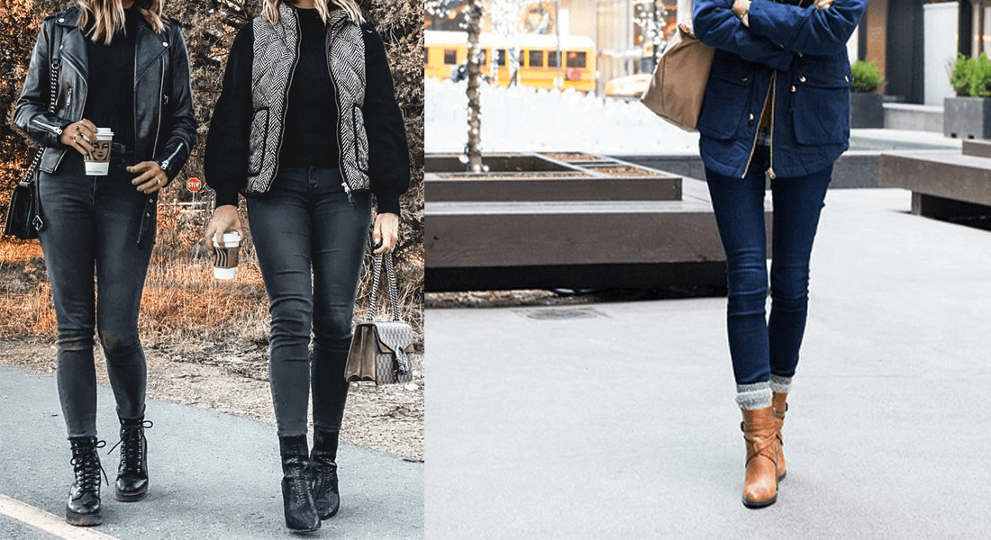 How to Style Women s Lace Up Boots with Dresses Jeans etc