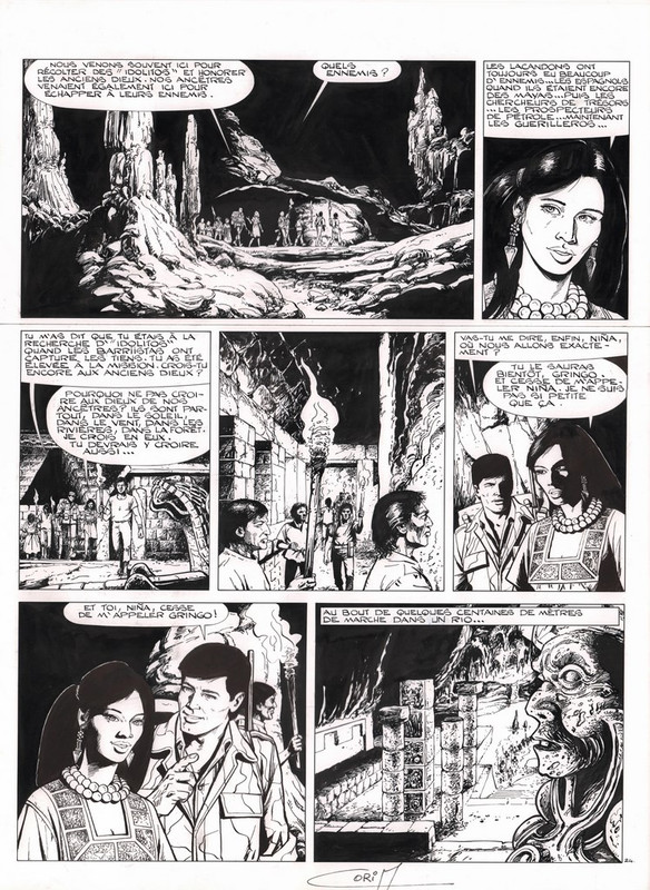 Planche 24 -tome 46 - La cité des rêves 36.4 x 50 cm - 1000 € (C