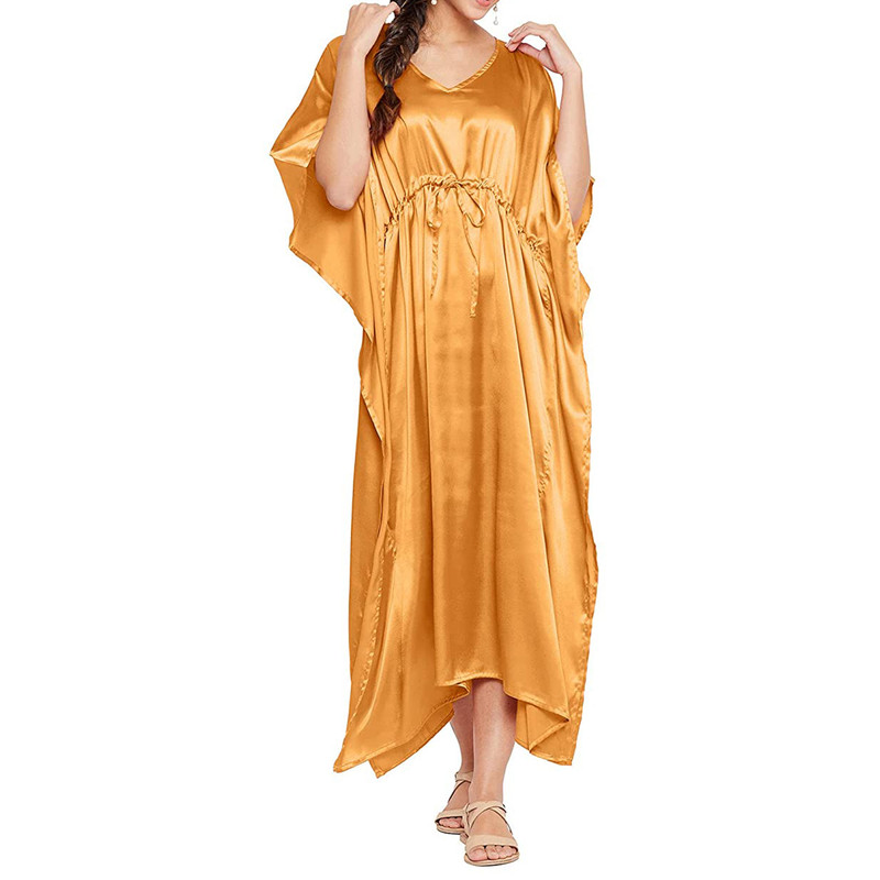 Women Satin Silk Nightdress Lingerie Sleepwear Nightgown Maxi Robe Loungewear - Picture 67 of 125