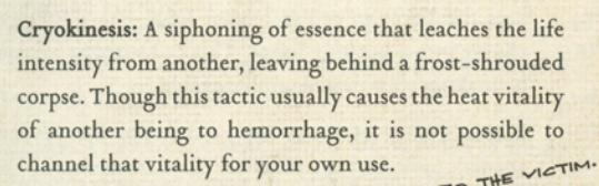 Cryokinesis