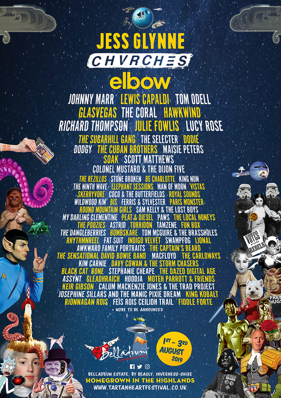 Belladrum Tartan Heart Line up 2019