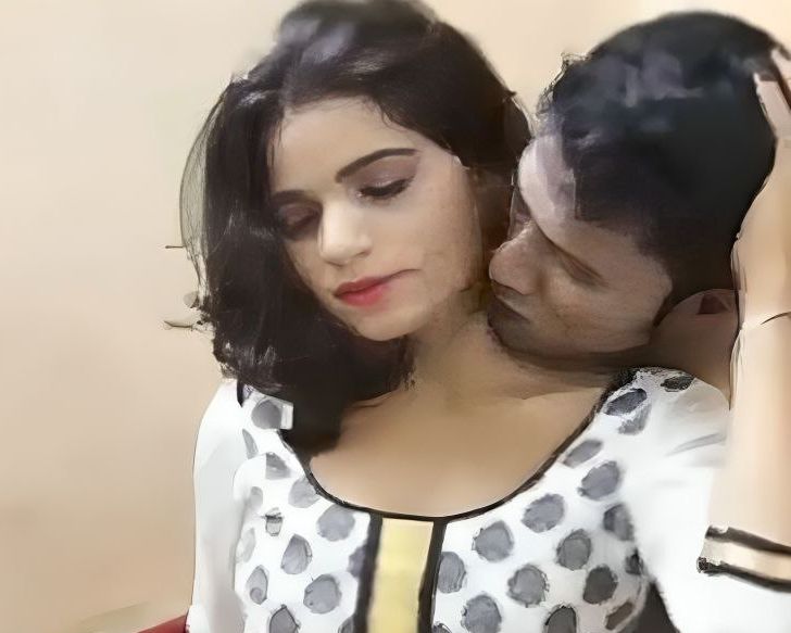 Cute desi girl romance with young boyfriend