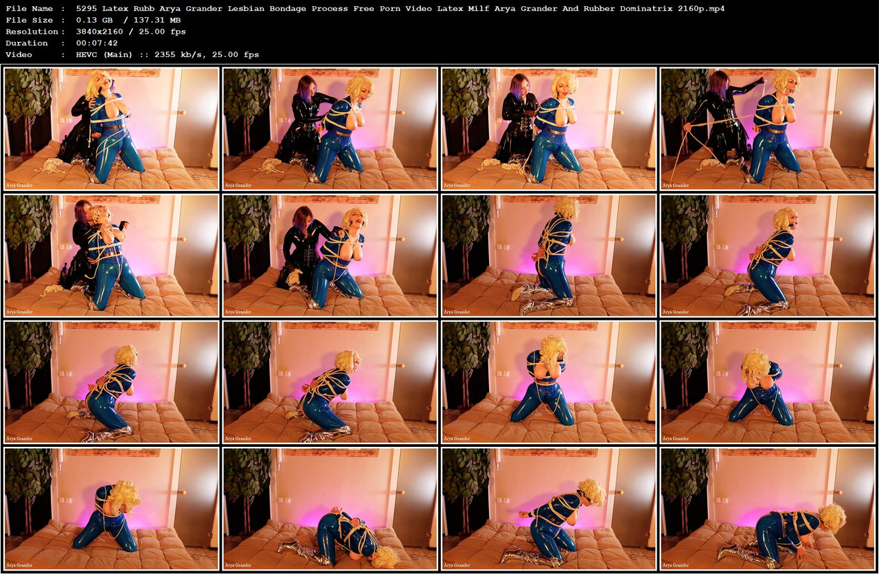 5295 Latex Rubb Arya Grander Lesbian Bondage Process Free Porn Video Latex Milf Arya Grander And Rub