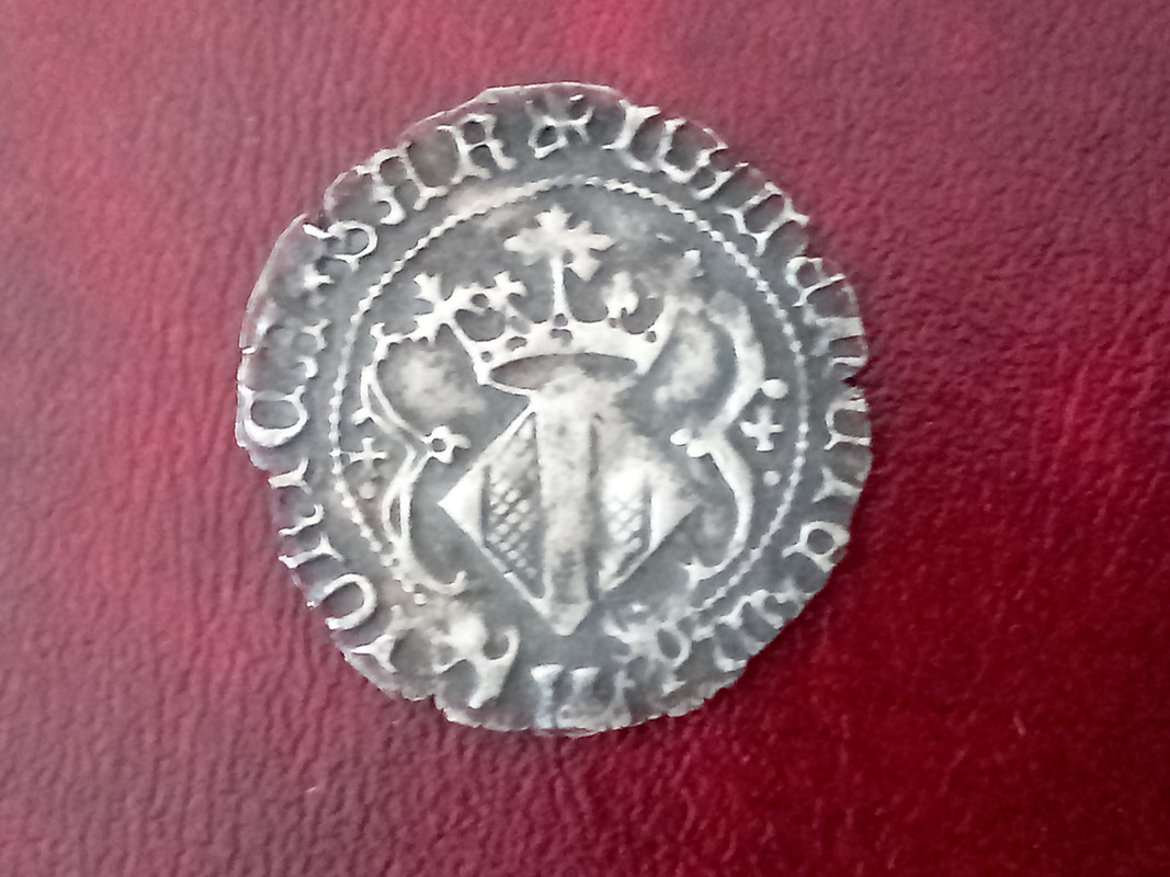 Falsificación. Real de Fernando I de Aragón (Valencia, 1412-1416). IMG-20190908-112253