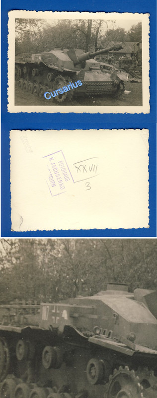 orig. Foto Panzer Stug42 N°107 Großdeutschland G