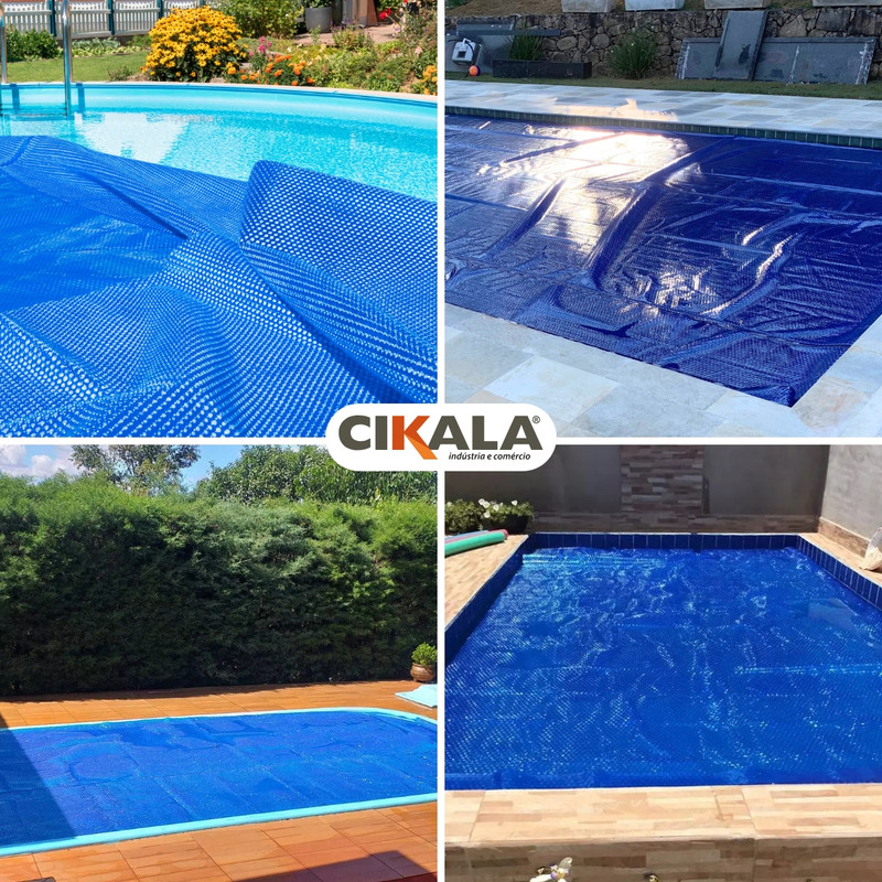 Use of the 300 micron CIKALA thermal cover in a heated pool