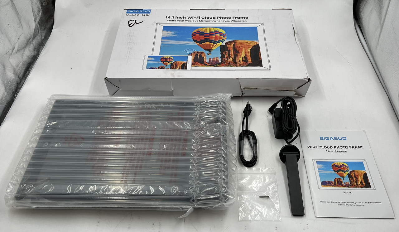 BIGASUO B-141K 14.1" WIFI CLOUD PHOTO FRAME