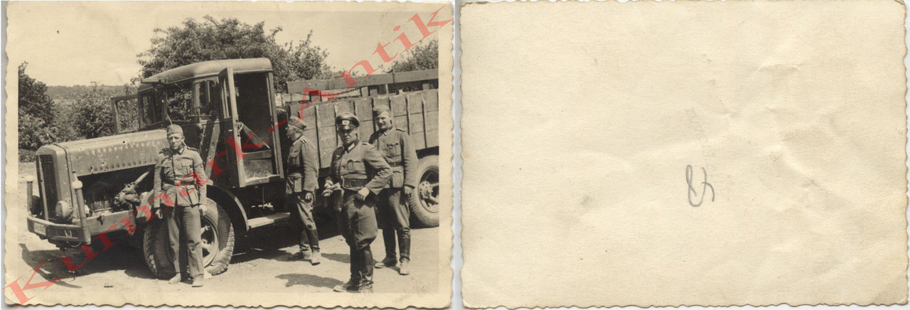 Foto Wehrmacht LKW Krupp Büssing