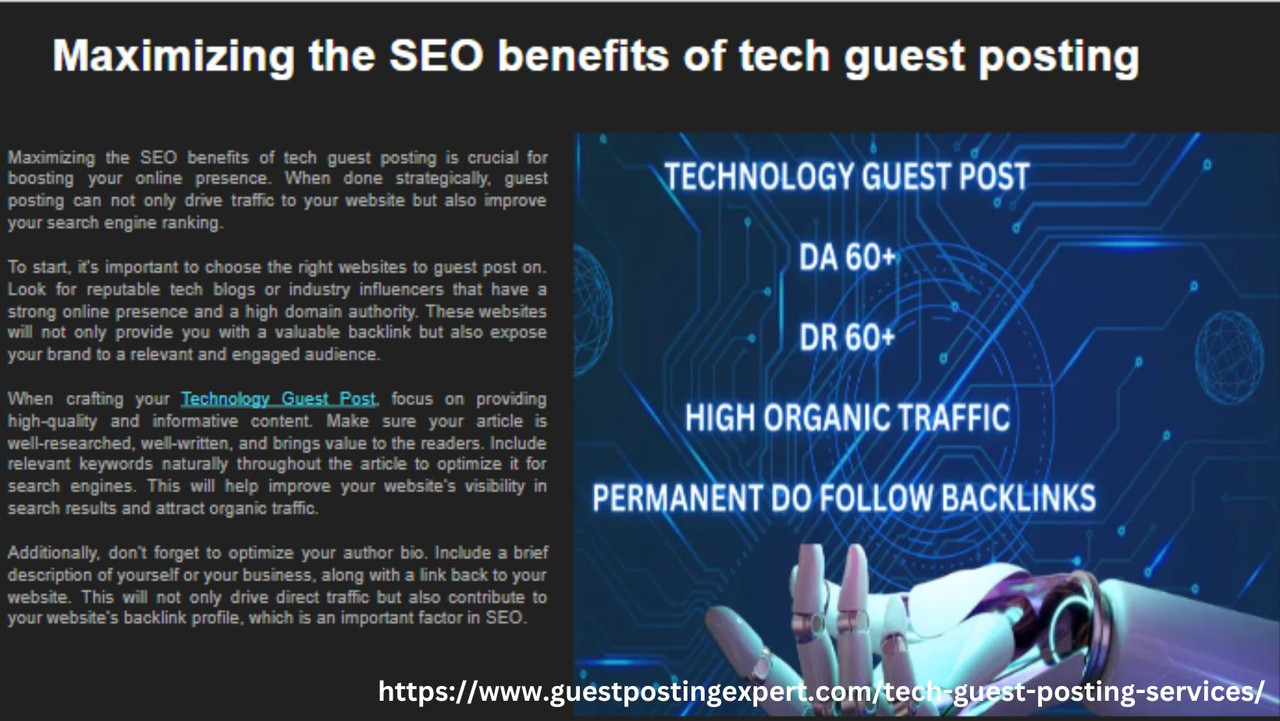Tech industry guest posting