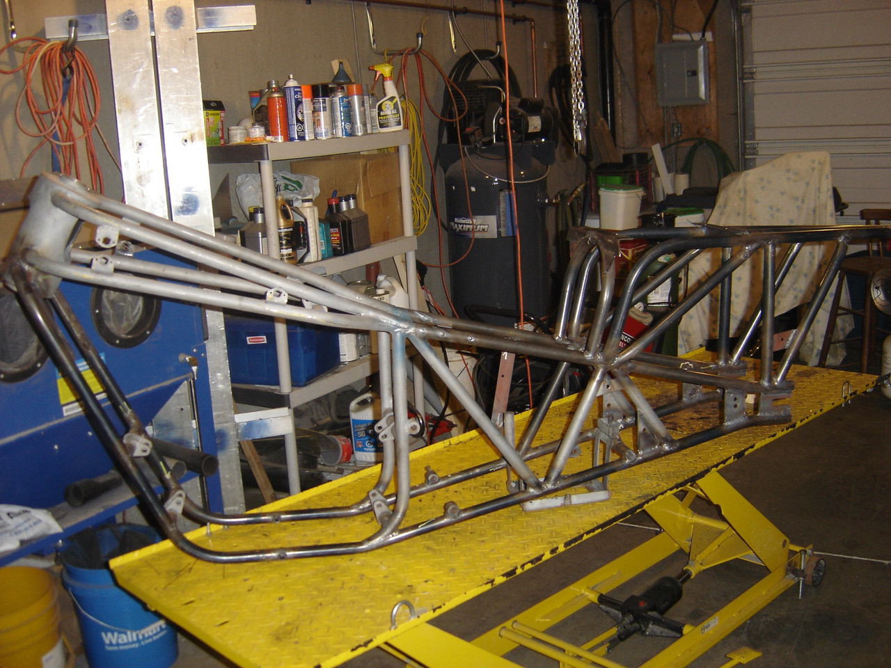 Bonneville bike rebuilt frame