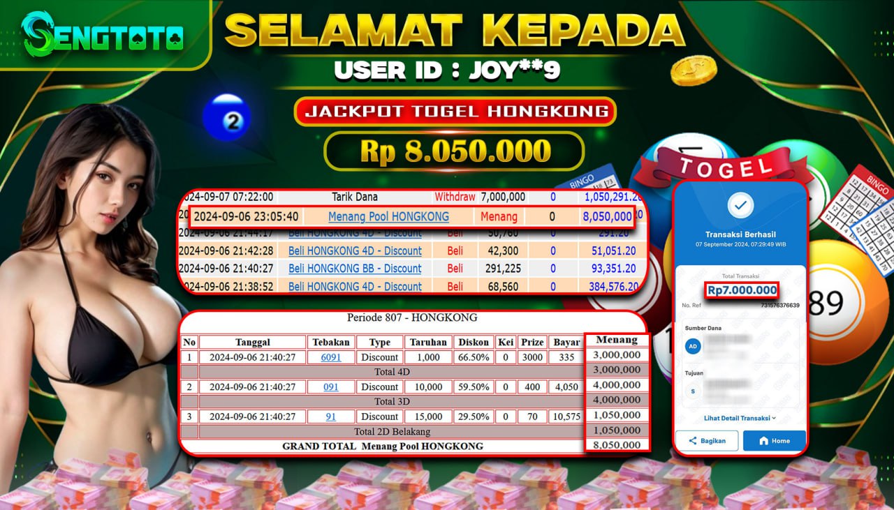 BUKTI PEMBAYARAN TOGEL HONGKONG