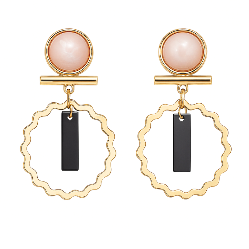 Drop Light Colored Stud Dangle Earrings