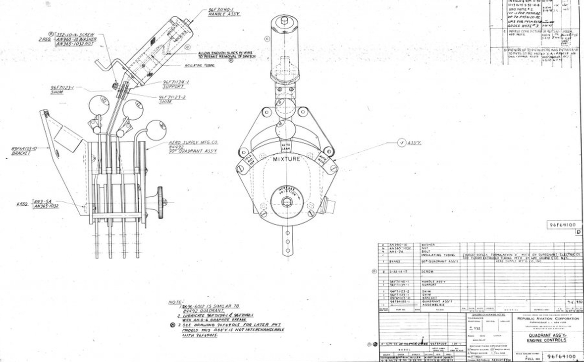 P-47-QuadrantAssemblyEngineControls_3