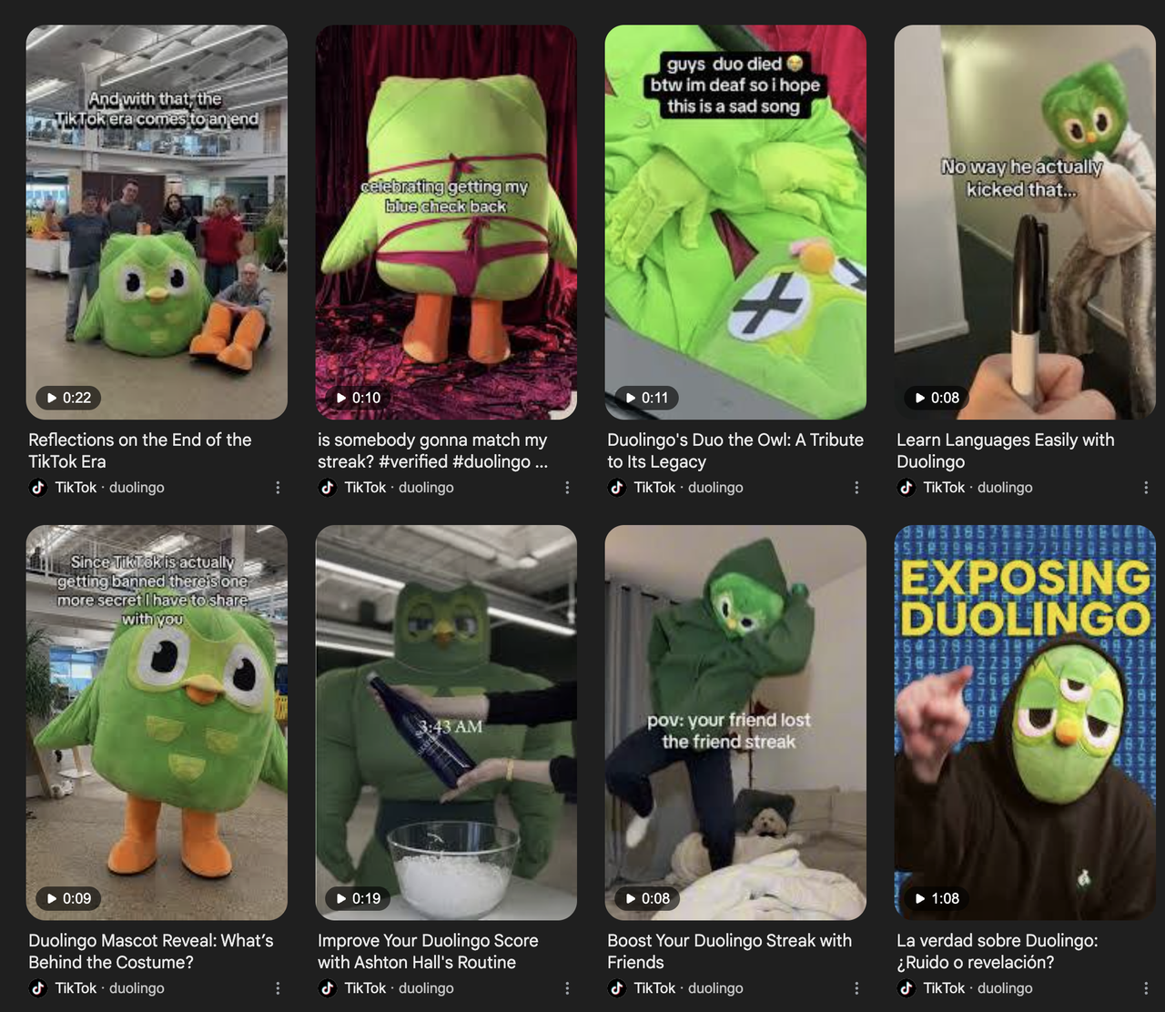 Duolingo on TikTok
