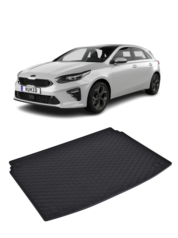 Tavita auto KIA Ceed Hatchback 2018-prezent, protectie portbagaj, Cri-Flo, din cauciuc 100%, compatibil cu autoturismul KIA Ceed Hatchback