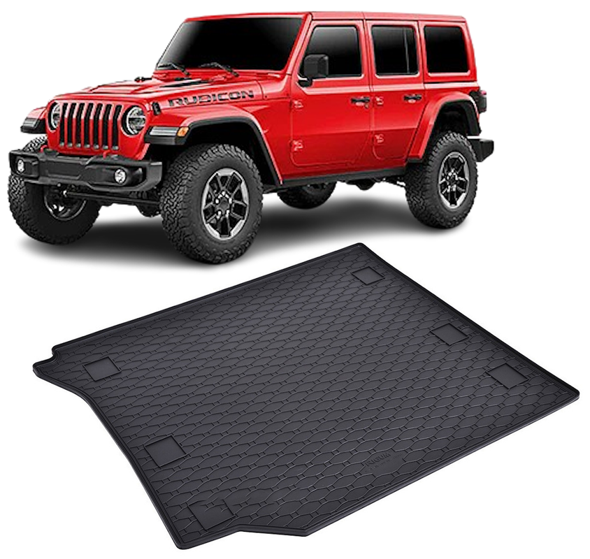 Tavita auto JEEP Wrangler 5 usi 2006-2018, protectie portbagaj, Cri-Flo, din cauciuc 100%, compatibil cu autoturismul JEEP Wrangler 5-door