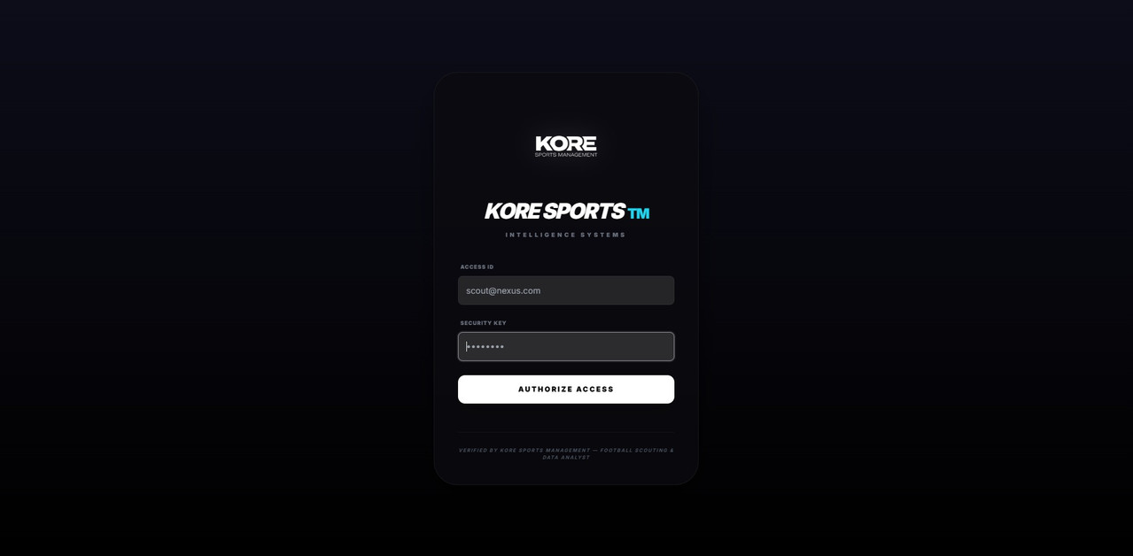 Kore App Login