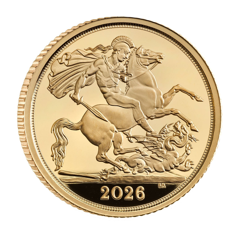 2026 Proof Shield Half Sovereign Reverse