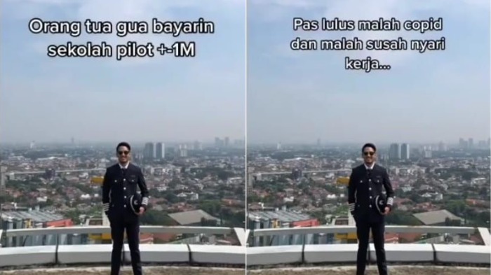 Lulusan pilot curhat di TikTok susahnya cari kerja pas Covid-19.