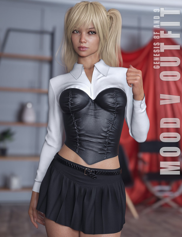 dForce Mood V Outfit Genesis 8-8.1F and G9