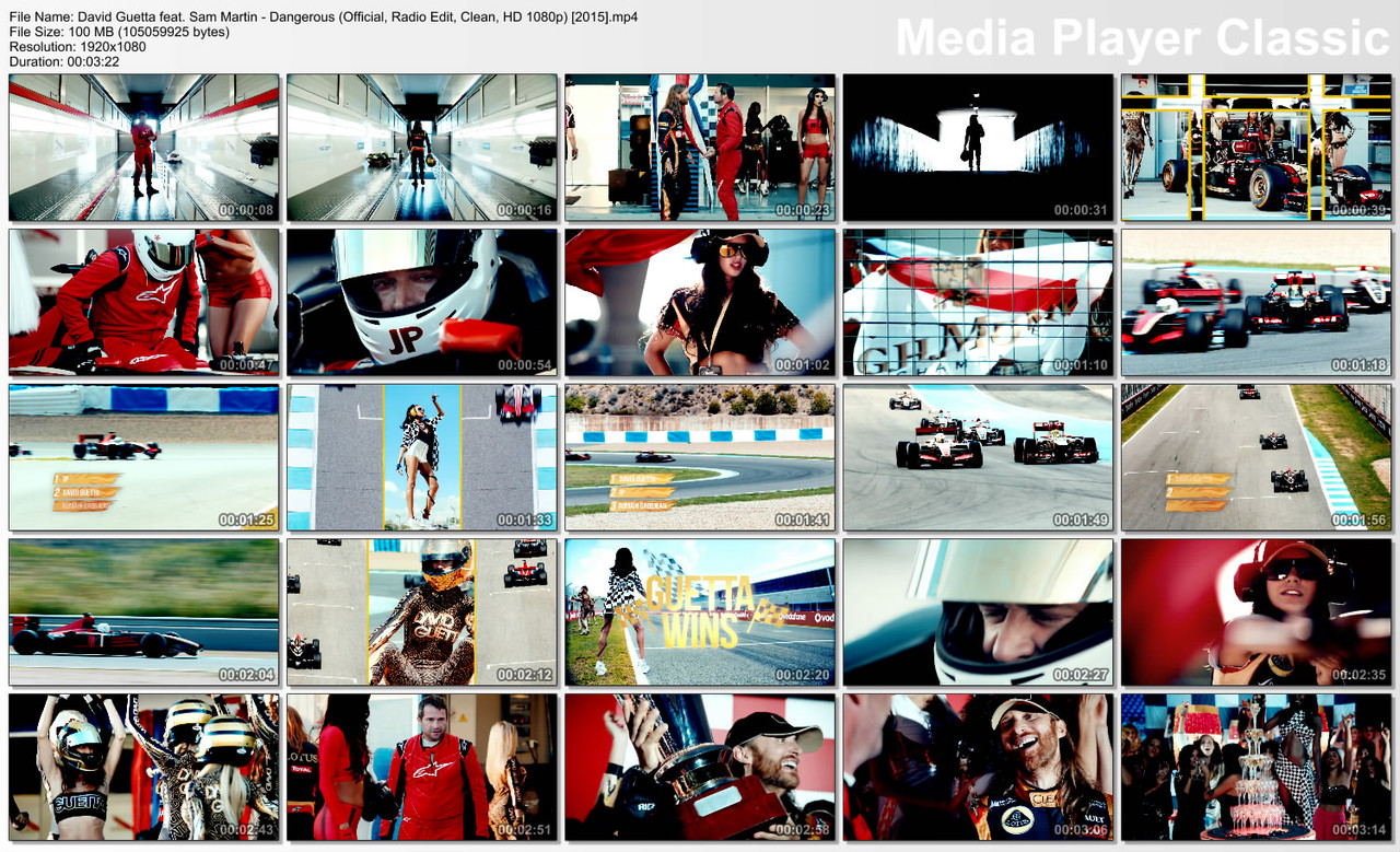 David Guetta feat. Sam Martin - Dangerous (Radio Edit) (Official, Clean, HD 1080p) [2015]