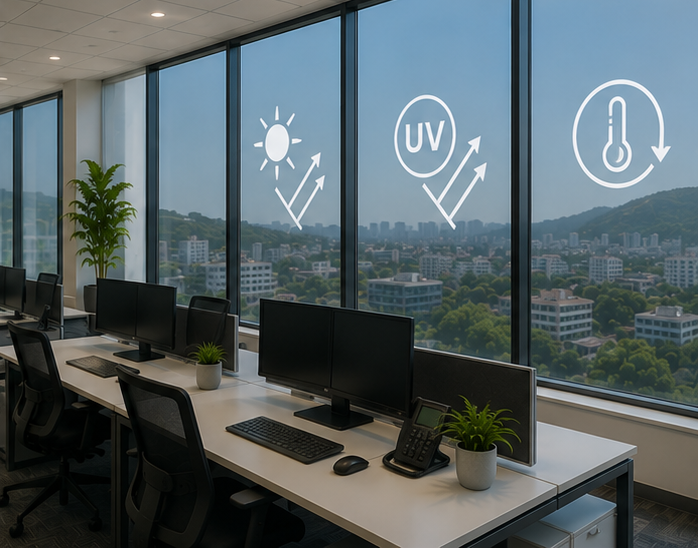 Heat Control UV Protection Office Film