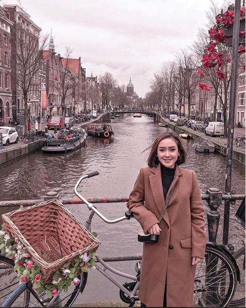 Potret Cita Citata saat di Amsterdam