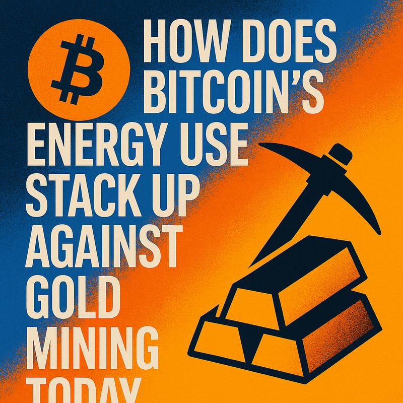 How does Bitcoin's energy use stack up against gold mining today