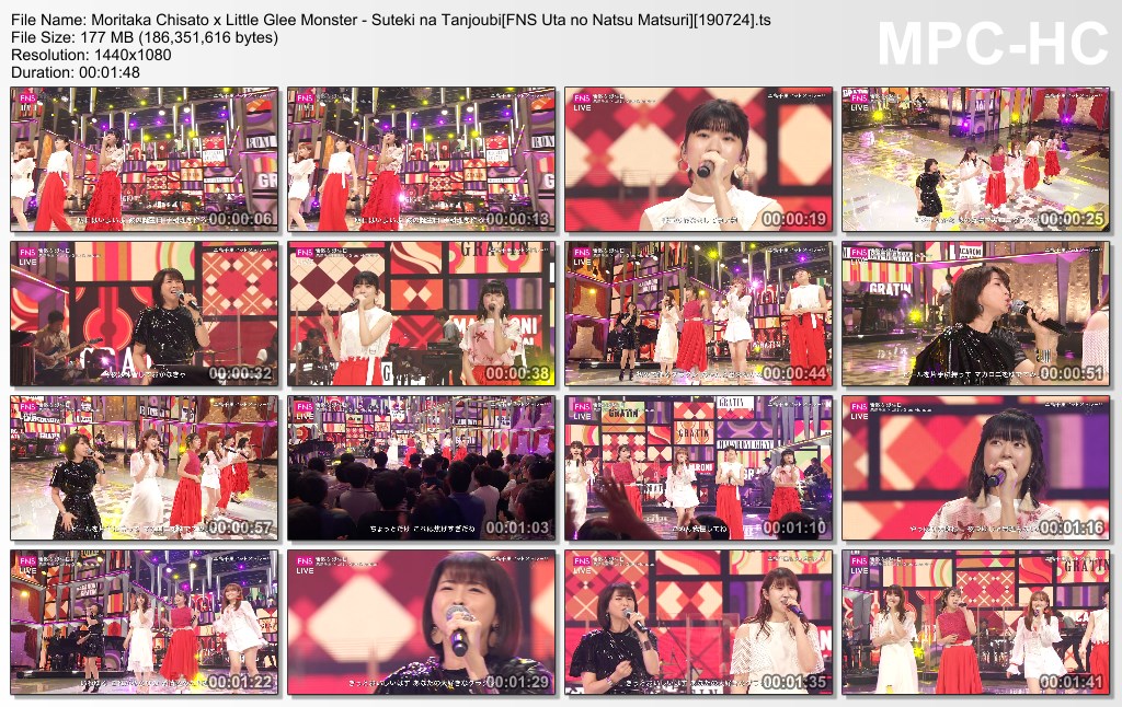 Moritaka Chisato x Little Glee Monster - Suteki na Tanjoubi[FNS 