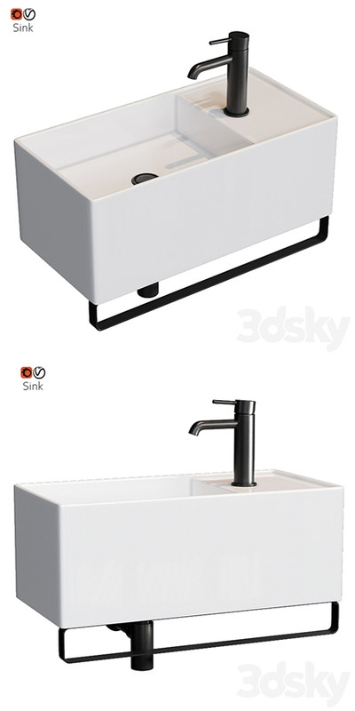 Small sink in the bathroom