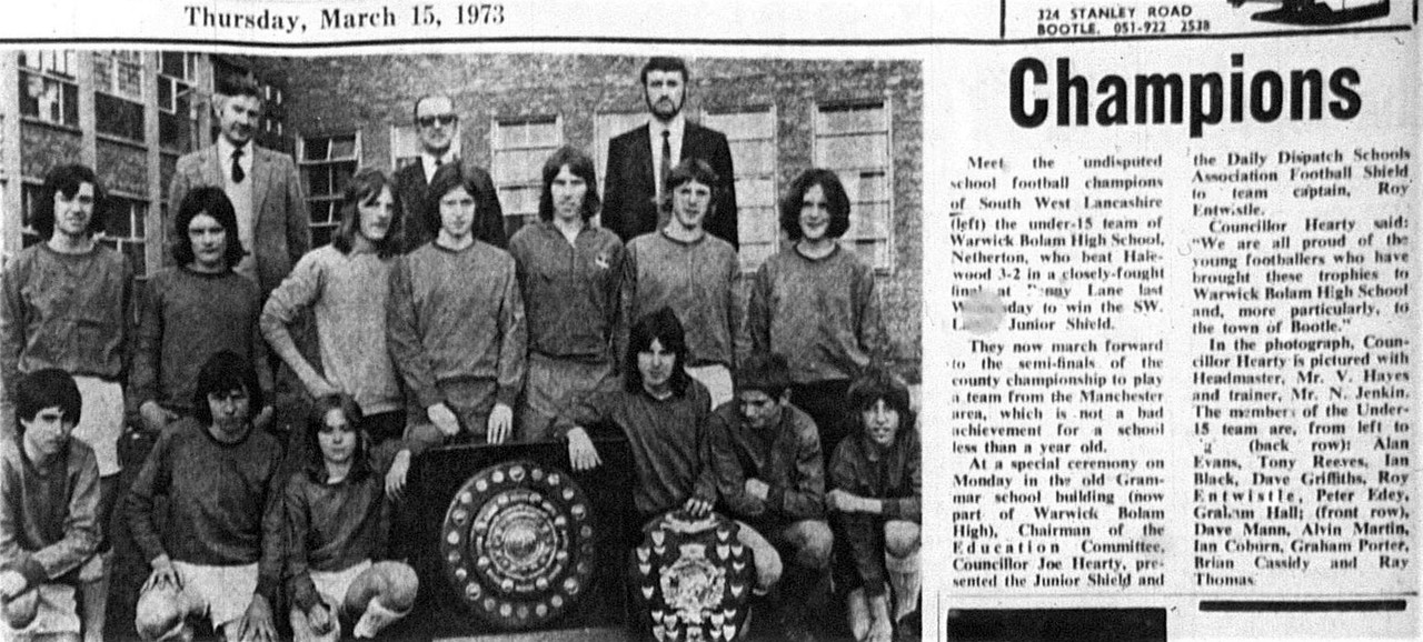 Season 1972 73 Mar 15 1973 Warwick bolam