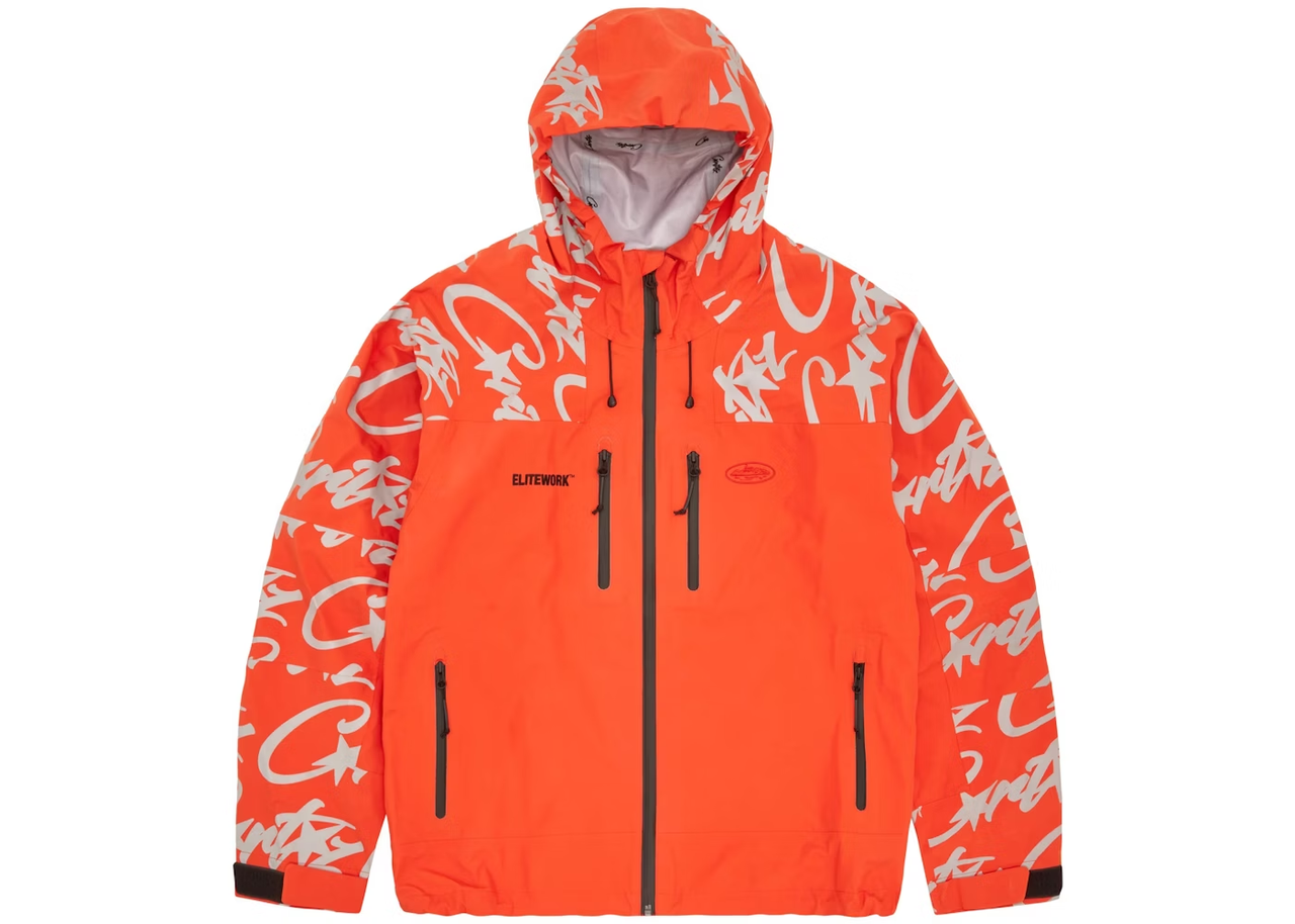 Corteiz Elitework Shell Jacket (Orange)