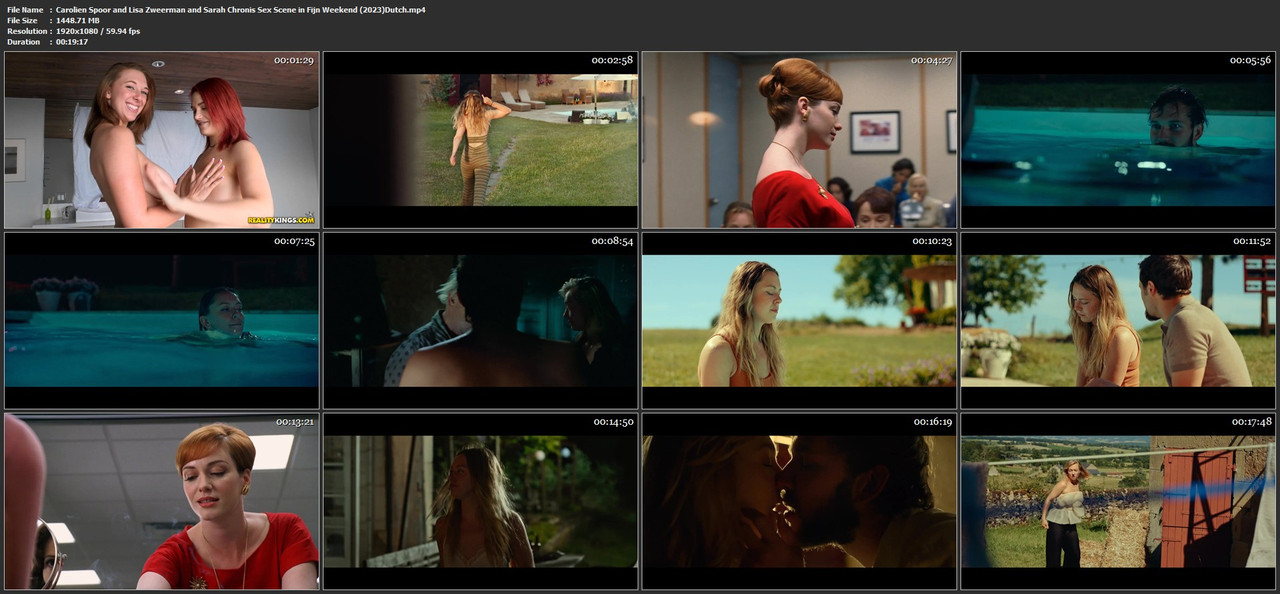 Carolien Spoor and Lisa Zweerman and Sarah Chronis Sex Scene in Fijn Weekend (2023)Dutch.mp4
