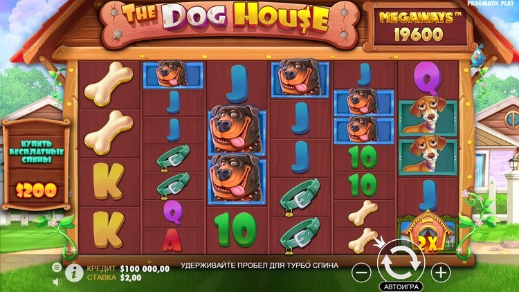 The Dog House Megaways - игровой автомат с собачьей тематикой