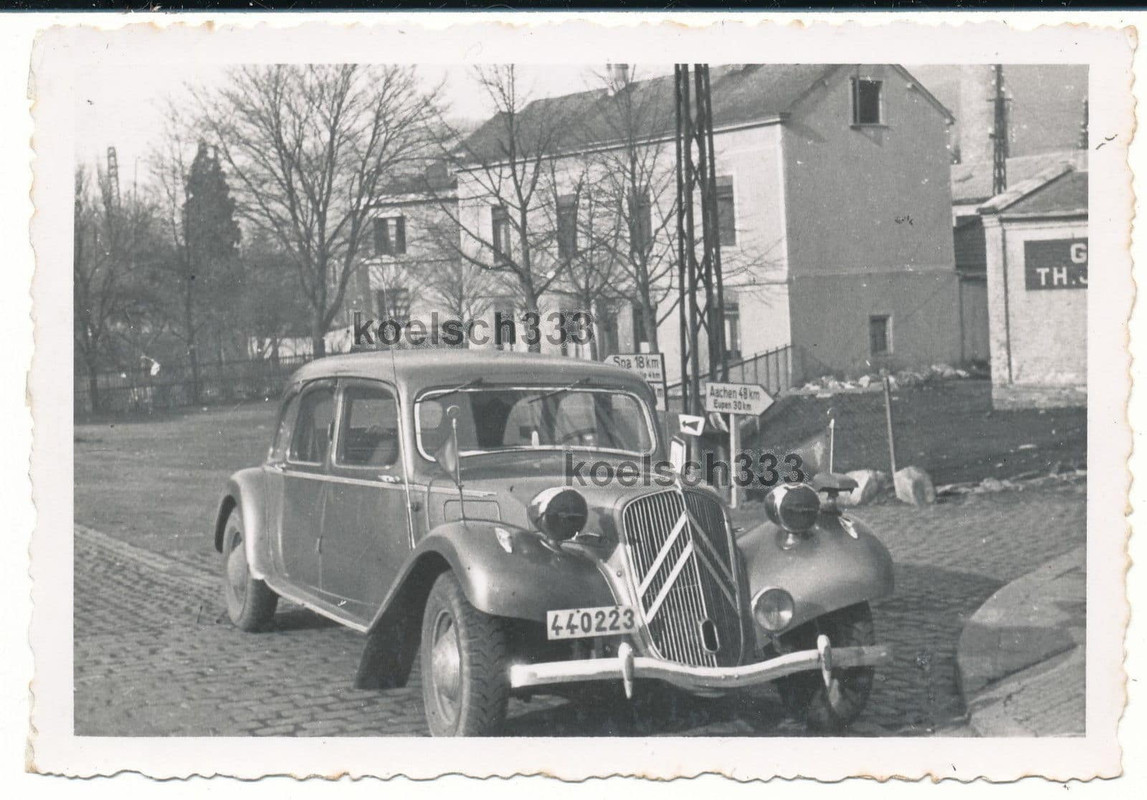 Foto französischer Citroen PKW Wehrmacht Beute N