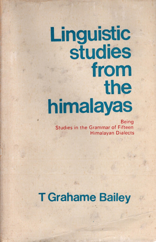 Linguistic Studies from the Himalayas
