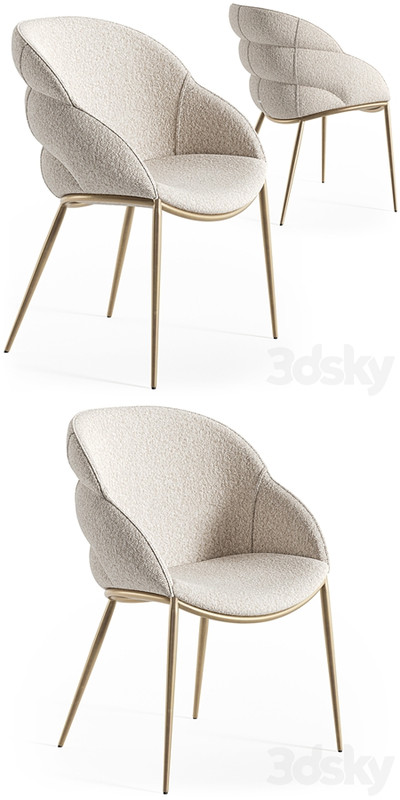 Cattelan Italia Camilla metal armchair