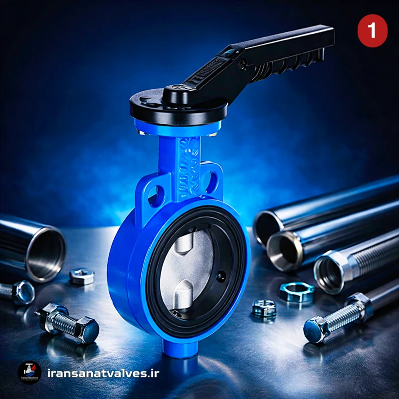 کیفیت سطح استیل 304 و جوشکاری شیر پروانهای میراب سایز 6 اینچ