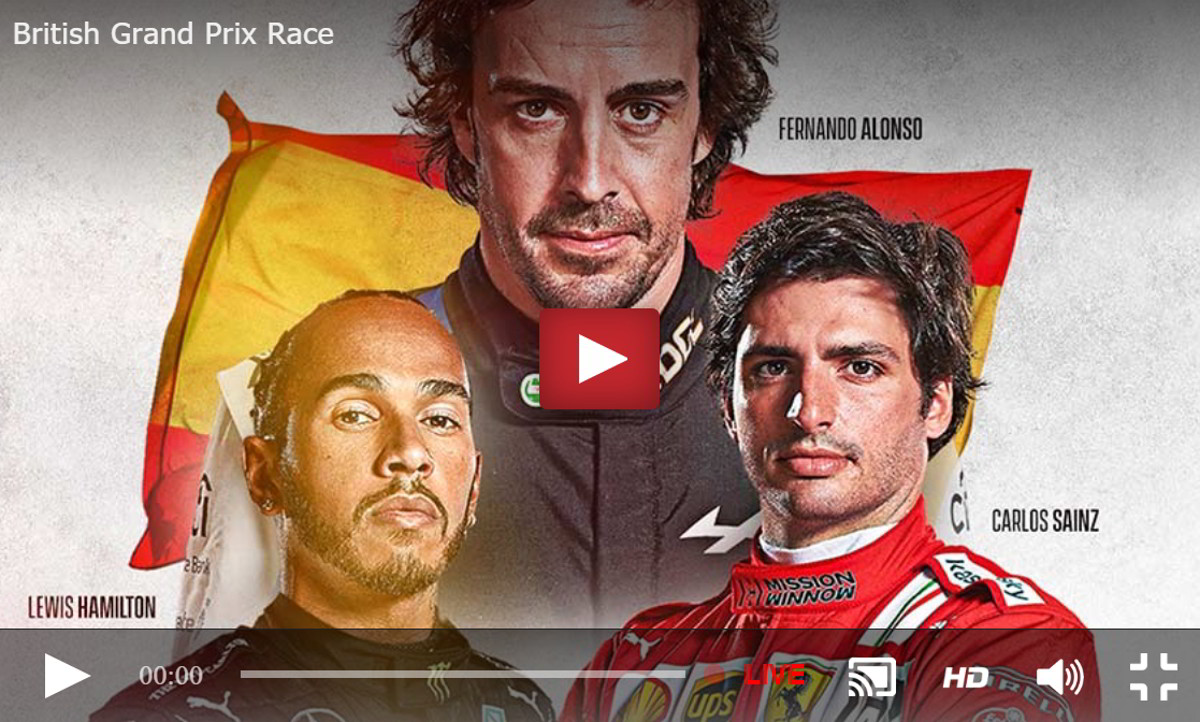 Rojadirecta GP Gran Bretagna F1 Streaming Diretta TV Partenza Ferrari Silverstone.